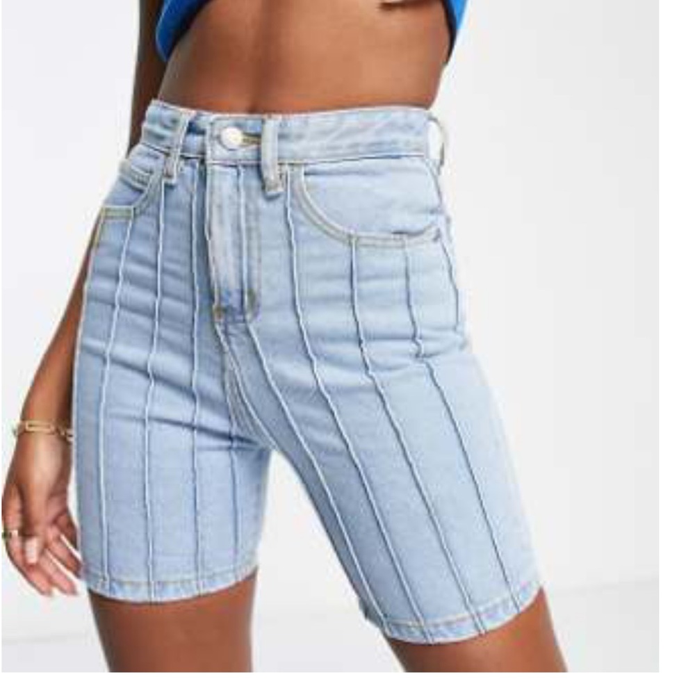 Light Blue Denim Women's Shorts